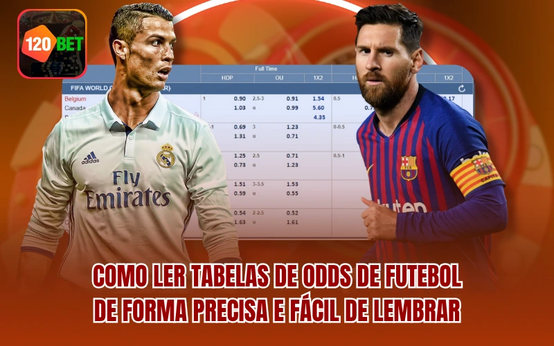 Como ler tabelas de odds de futebol de forma precisa e fácil de lembrar