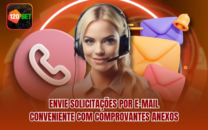 Envie solicitações por E-mail – Conveniente com comprovantes anexos