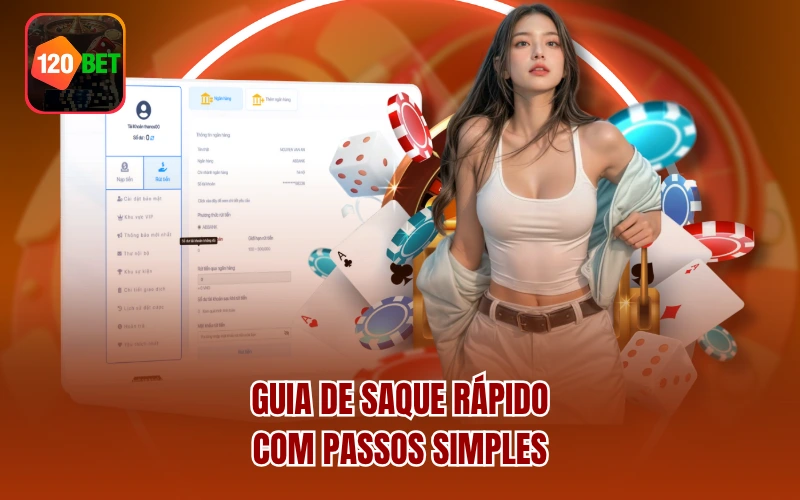 Guia de saque rápido com passos simples
