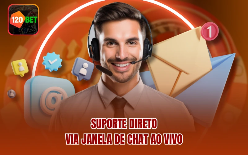 Suporte direto via janela de Chat ao Vivo