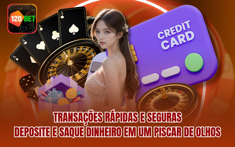 Transações rápidas e seguras - Deposite e saque dinheiro em um piscar de olhos